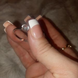 Diamond silver antique ring